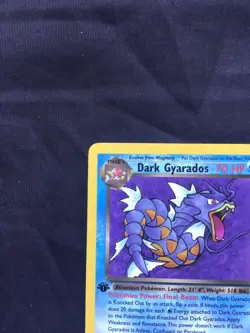 Pokemon Cards: Team Rocket 1st Edition Rare: Dark Gyarados 25/82 - Image 2