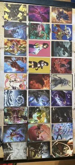 Final Fantasy Magic The Gathering Borderless Art Card Lot 27x N/M Cards No Dupes - Image 1