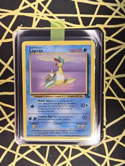 🔥 Lapras 25/62 🔥 Original Non Holo Rare Fossil Set Pokemon Card WOTC 1999 TCG - Image 1