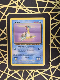🔥 Lapras 25/62 🔥 Original Non Holo Rare Fossil Set Pokemon Card WOTC 1999 TCG - Image 2