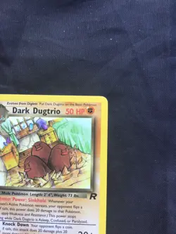 Pokemon Cards: Team Rocket 1st Edition Rare: Dark Dugtrio 23/82 - Image 3