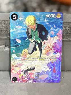 One Piece Card Game Sanji ST14-003 Super Rare SP English Edition - Image 1