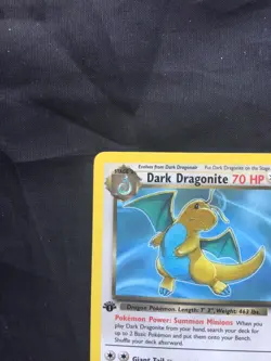 Pokemon Cards: Team Rocket 1st Edition Rare: Dark Dragonite 22/82 - Image 2