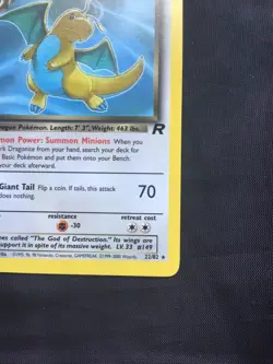 Pokemon Cards: Team Rocket 1st Edition Rare: Dark Dragonite 22/82 - Image 4
