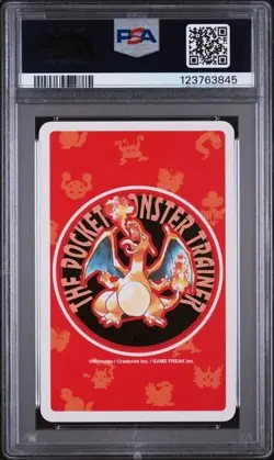PSA 10 GEM MINT 1996 Pokemon Red Playing Card Gastly 6 of Spades - Image 2