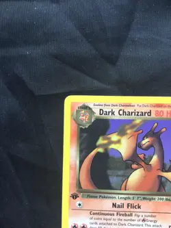 Pokemon Cards: Team Rocket 1st Edition Rare: Dark Charizard 21/82 - Image 2