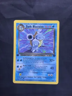 Pokemon Cards: Team Rocket 1st Edition Rare: Dark Blastoise 20/82 - Image 1