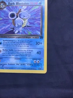 Pokemon Cards: Team Rocket 1st Edition Rare: Dark Blastoise 20/82 - Image 4