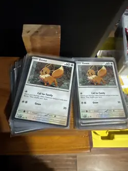 Pokemon Destined Rivals Eevee Promo Card Lot Of 42 Single & Double Swirls - Image 1