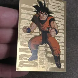1999 FUNimation Dragon Ball Z DBZ Card G-2 Son Goku Gold Foil JPP/AMADA Super - Image 2