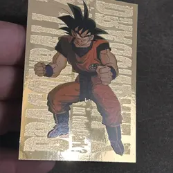 1999 FUNimation Dragon Ball Z DBZ Card G-2 Son Goku Gold Foil JPP/AMADA Super - Image 3