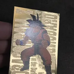 1999 FUNimation Dragon Ball Z DBZ Card G-2 Son Goku Gold Foil JPP/AMADA Super - Image 4