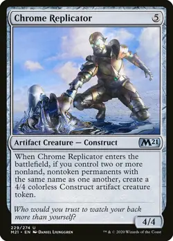 MTG Core 2021 U Chrome Replicator #229 PLAYSET x4 4x - Image 1