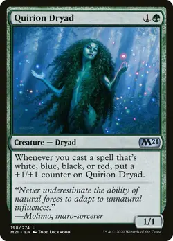 MTG Core 2021 U Quirion Dryad #198 PLAYSET x4 4x - Image 1