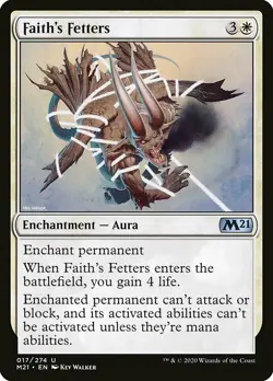 MTG Core 2021 U Faith's Fetters #017 PLAYSET x4 4x - Image 1