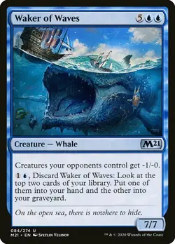 MTG Core 2021 U Waker of Waves #084 PLAYSET x4 4x - Image 1
