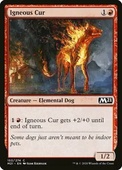MTG Core 2021 C Igneous Cur #153 PLAYSET x4 4x - Image 1