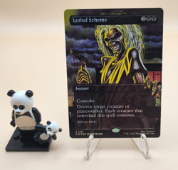 MTG - Lethal Scheme - Secret Lair Drop - 2187 - Iron Maiden Album Art - Foil - Image 1