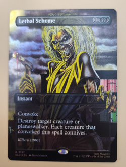 MTG - Lethal Scheme - Secret Lair Drop - 2187 - Iron Maiden Album Art - Foil - Image 3