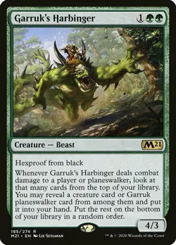 MTG Core 2021 R Garruk's Harbinger #185 - Image 1