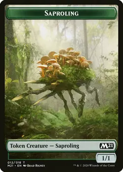 MTG Core 2021 Token Saproling #012 PLAYSET x4 4x - Image 1