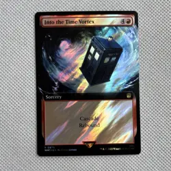MTG [Into the Time Vortex] Extended Art/Surge Foil Doctor Who #978 NM/Unplayed - Image 1