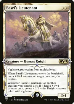 MTG Core 2021 SHOWCASE R Basri's Lieutenant #288 - Image 1