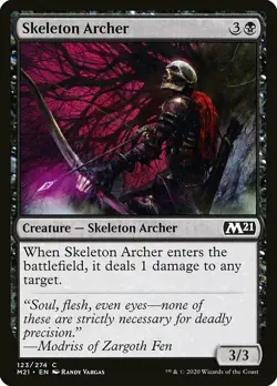 MTG Core 2021 C Skeleton Archer #123 PLAYSET x4 4x - Image 1