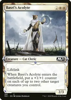 MTG Core 2021 SHOWCASE C Basri's Acolyte #287 PLAYSET x4 4x - Image 1