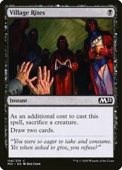 MTG Core 2021 C Village Rites #126 PLAYSET x4 4x - Image 1
