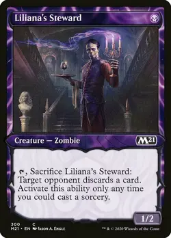 MTG Core 2021 SHOWCASE C Liliana's Steward #300 PLAYSET x4 4x - Image 1