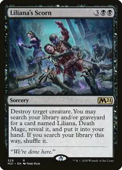 MTG Core 2021 R Liliana's Scorn #329 - Image 1