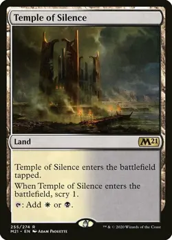 MTG Core 2021 R Temple of Silence #255 - Image 1