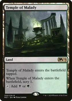 MTG Core 2021 R Temple of Malady #253 - Image 1