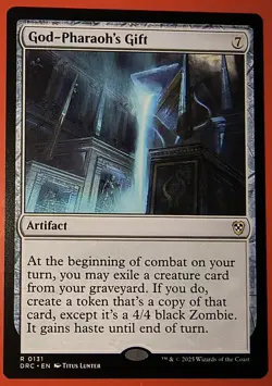 MTG, AETHERDRIFT: GOD-PHARAOH'S GIFT - RARE #0131, DRC, REGULAR FINISH, NM - Image 1