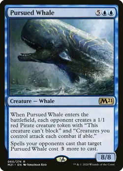 MTG Core 2021 *FOIL* R Pursued Whale #060 - Image 1