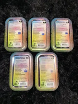 Pokemon Paldean Fates Mini Tins w/ Stickers And Art Cards NO PACKS Lot Set Of 5 - Image 2