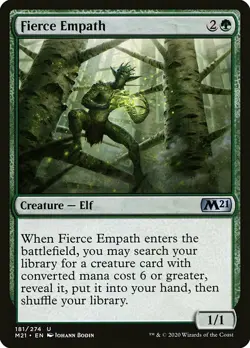 MTG Core 2021 *FOIL* U Fierce Empath #181 - Image 1