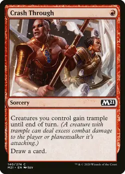 MTG Core 2021 *FOIL* C Crash Through #140 - Image 1