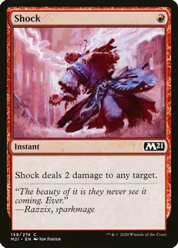 MTG Core 2021 *FOIL* C Shock #159 - Image 1