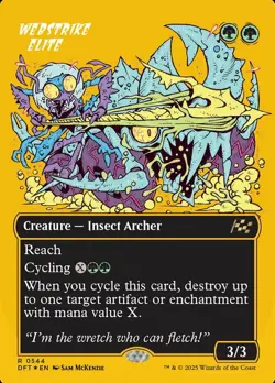 [1x] Webstrike Elite - First-Place Foil - Borderless Near Mint, English Aetherdr - Image 1