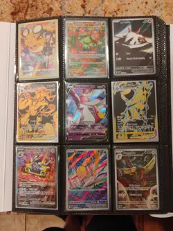 Pokemon Card Binder 185 CARDS, IR, FA, TG, VMAX, VSTAR, PROMOS, EX, V, ASPEC - Image 1