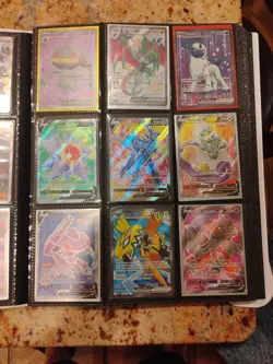 Pokemon Card Binder 185 CARDS, IR, FA, TG, VMAX, VSTAR, PROMOS, EX, V, ASPEC - Image 5