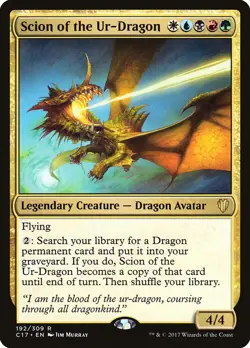 MTG Magic the Gathering Scion of the Ur-Dragon (192/332) Commander 2017 NM - Image 1