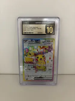 CGC 10 Pristine Pikachu ex Holo 122/106 SR Super Electric Breaker Japanese Card - Image 1