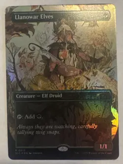 Llanowar Elves FOIL MTG 0012 Secret Lair Encyclopedia Of Magic Fresh! - Image 1