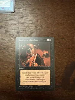 Mtg Magic Fbb Foreign Black border Demonic Tutor French Unplayed NM - Image 1