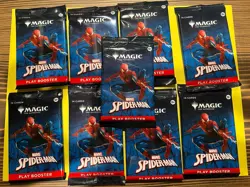 Spider-Man play booster pack (Lot of 9) New sealed Magic The Gathering Mtg - Image 1