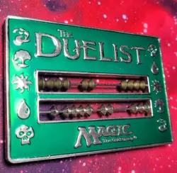 Magic The Gathering 96 - 98 The Duelist Life Abacus Counter - Green - Used - Image 3