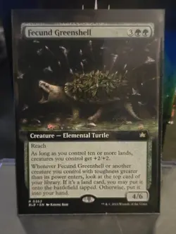 Fecund Greenshell (Extended Art) Bloomburrow Regular - Image 1